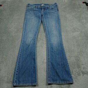 Silver‎ Jeans Womens 29 Blue Bootcut Tuesday Denim Distressed Pockets